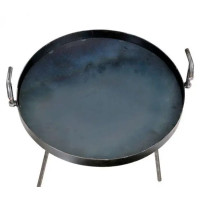 Туристична сковорода з диска борони 60 см сталь 4 мм з ніжками та ручками Туристична сковорода з диска борони 60 см сталь 4 мм з ніжками та ручками